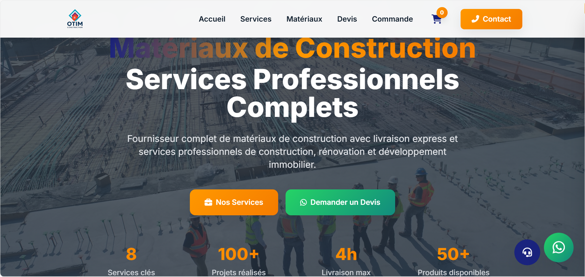 Site Otim Construction BTP